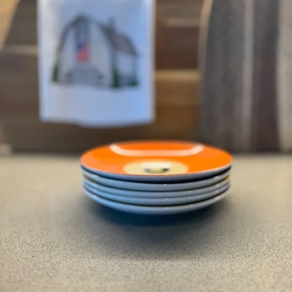 Billiard Pool Ball Decorative Plates — Set of 5 (Missing 8-Ball) - Picture 6 of 6